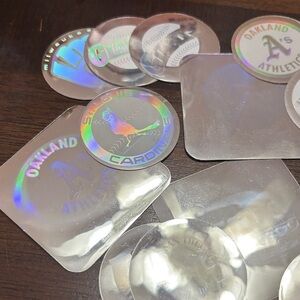 Holographic MLB Team Stickers
